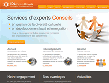 Tablet Screenshot of idlconseils.ca